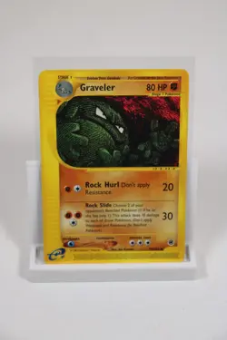 Pokemon E-Series Expedition Uncommon Non-Holo Card: Graveler (79/165) -Crease/HP - Image 1