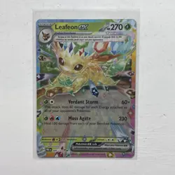 Pokemon TCG Leafeon EX Prismatic Evolution Double Rare Card 006/131 - Image 1
