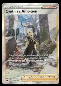 Pokemon Cards Cynthia's Ambition GG60/GG70 Crown Zenith Galarian Gallery NM - Image 1