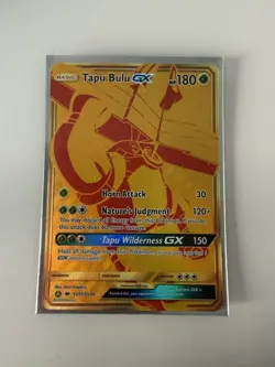Pokemon Tapu Bulu GX Full Art Holo Card SV91/SV94 Hidden Fates - Image 4