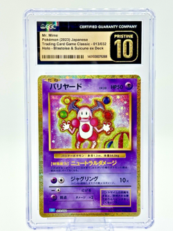 Pokemon Japanese TCG Classic Blastoise Deck Holo Mr Mime 13/32 CGC 10 PRISTINE - Image 1