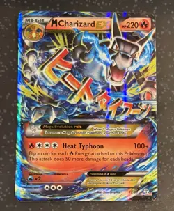 Pokemon M Charizard EX (Mega) 51 Topps Pikachu's Vacation Ultra Rare Holo HP220 - Image 1