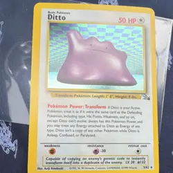 Pokemon TCG Holo Card Lot Ditto Machamp Vaporeon Wigglytuff Moltres 1st Ed 1999 - Image 1