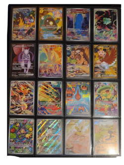 Pokemon Binder Collection 200+ Mixed Cards SIR, IR, V, EX, Promo + 7 Jumbo Cards - Image 1