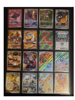 Pokemon Binder Collection 200+ Mixed Cards SIR, IR, V, EX, Promo + 7 Jumbo Cards - Image 2
