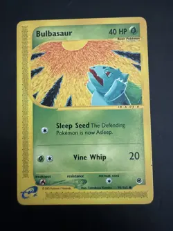 Pokemon TCG Bulbasaur Expedition Card 95/165 Non-Holo LP - Image 1