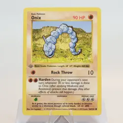 Pokemon TCG - Onix 56/102 Base Set Common 1st Edition WOTC - PL - Image 2