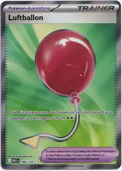 Pokemon Luftballon Full Art Mega-Entwicklung 166/132 NM Deutsch - Image 1