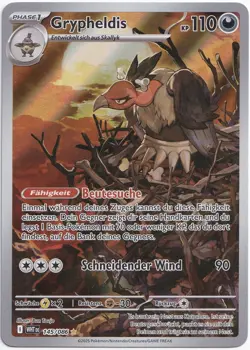 Pokemon Grypheldis Illustration Rare Weiße Flammen 145/086 NM Deutsch - Image 1