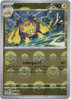 Pokemon Voltula Pokeball Reverse Weiße Flammen 034/086 NM Deutsch - Image 1