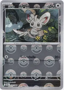 Pokemon Picochilla Pokeball Reverse Schwarze Blitze 075/086 NM Deutsch - Image 1