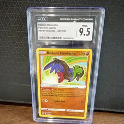POKEMON RADIANT HAWLUCHA 081/189 ASTRAL RADIANCE RADIANT RARE HOLO CGC 9.5 - Image 1