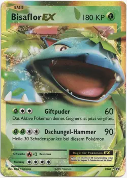 Pokemon Bisaflor EX Ultra Rare Evolution 1/108 Near Mint Deutsch - Image 1
