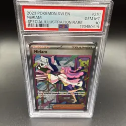 PSA 10 GEM MINT Pokemon TCG Miriam Scarlet & Violet Base Set 251/198 - Image 1