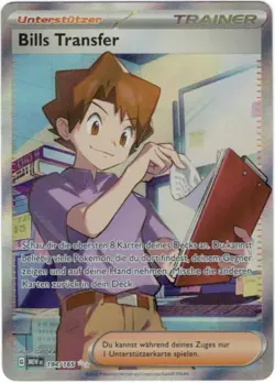 Pokemon Bills Transfer Full Art 151 MEW 194/165 Near Mint Deutsch - Image 1