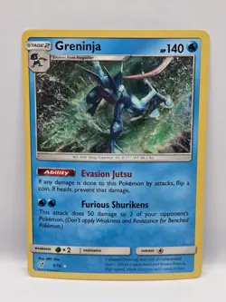 Greninja 9/18 Holo Detective Pikachu Pokemon TCG LP - Image 1