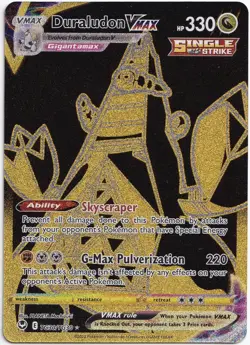 Pokemon Duraludon VMAX Gold Secret Rare Silver Tempest TG30/TG30 NM English - Image 1
