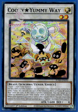 Yugioh! Cooky Yummy Way JUSH-EN020 (Super Rare) 1st Ed "Yummy Deck Support" - Image 1