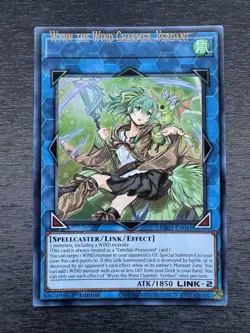 YuGiOh! Wynn, The Wind Charmer RA03 - Error Misprint Name Shift Near Mint 1st Ed - Image 2