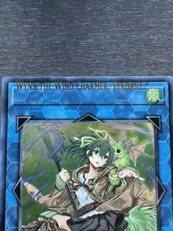 YuGiOh! Wynn, The Wind Charmer RA03 - Error Misprint Name Shift Near Mint 1st Ed - Image 3