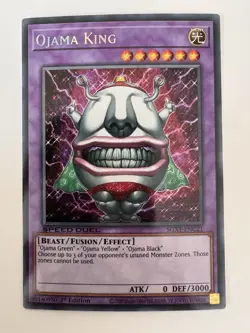 Yugioh! Ojama King - SGX1-ENC21 - Secret Rare - 1st Edition Near Mint, English - Image 1