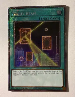 Night Beam RA04-EN182 Platinum Secret Rare 1st Edition Yugioh - Image 1