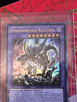 Yugioh Dinomorphia Rexterm DIFO-EN038 Ultra Rare 1st Edition Near Mint - Image 3