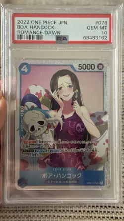 PSA 10 - 2022 ONE PIECE JAPANESE ROMANCE DAWN 078 BOA HANCOCK - Image 1