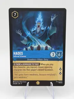 TCG Disney Lorcana Fabled - Hades, Infernal Schemer #151/204 Legendary, NM - Image 1