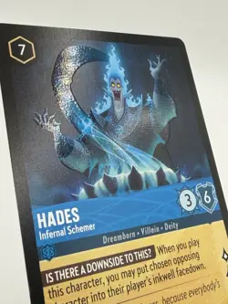 TCG Disney Lorcana Fabled - Hades, Infernal Schemer #151/204 Legendary, NM - Image 2