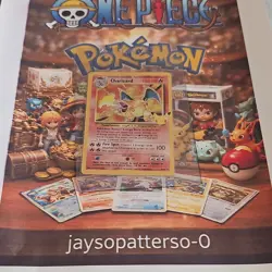 Pokemon Charizard Base Set Pikachu Stamp Card 4/102 1999 English Vintage - Image 3