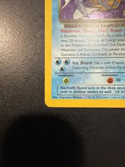 Pokemon TCG Dark Gyarados Holo Rare Card 8/82 Prerelease - Image 2