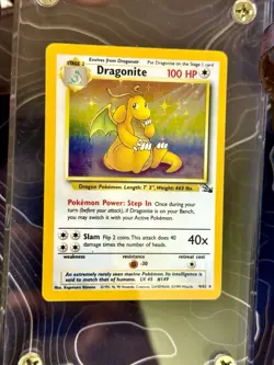 Pokemon TCG Dragonite Fossil 4/62 Holo Rare Unlimited Card Wizards of the Coast - Image 4