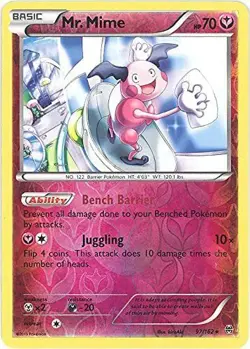 POKEMON CARD REVERSE HOLO MR. MIME 97/162 NO 122 BARRIER POKEMON TCG CCG - Image 1