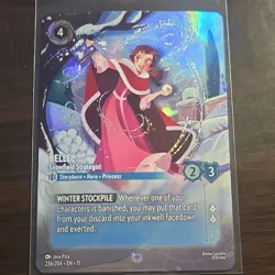 Disney Lorcana Belle-Snowfield Strategist Enchanted Character Card - Image 1