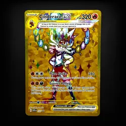 Pokemon TCG SV: Scarlet & Violet Promo Cards Cinderace ex #163 Promo NM - Image 1