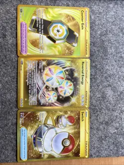 Pokemon TCG Hyper Rare Gold 3Card Lot NM - Image 1