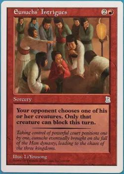 Eunuchs' Intrigues Portal Three Kingdoms NM Red Uncommon CARD (450724) ABUGames - Image 1