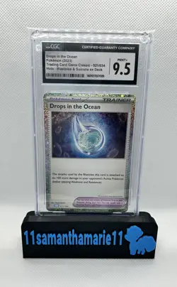 2023 Drops In The Ocean Pokemon Trading Card Game Classic Holo CGC 9.5 - Image 1
