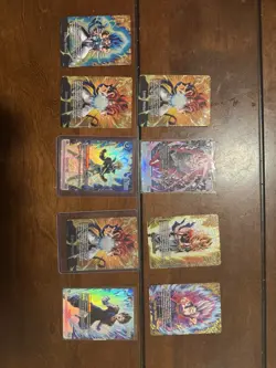 Bandai Dragon Ball Super FB01 Trunks Vegito Goku Black 10 Card Lot Holo - Image 1