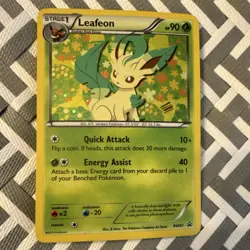 Pokemon Leafeon BW87 Black Star Promo Holo BW Promo Stage 1 2013 Card - Image 3
