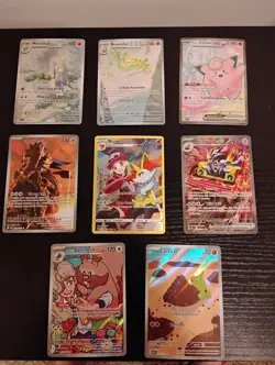 Lot Of 8 Sr Illustration Rare Pokemon Cards All Nm To Mint Vayong Sets Free Ship - Image 1