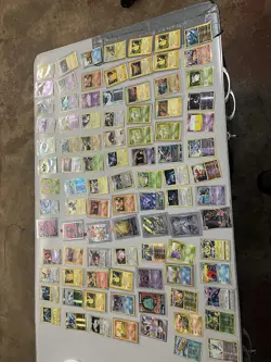 Pokemon TCG EN 100 Cards Pikachu Meowth Mewtwo Machamp Gengar Holo Regular Lot - Image 1