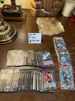 Dragon Ball Super Card Game English Lot (181 Cards) - Image 1