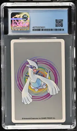 1999 POKEMON SILVER PLAYING CARDS ACE OF SPADES #249 LUGIA Japanese CGC 9.5 - Image 2