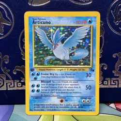 Articuno 2/62 Fossil 1st Edition Holo LP Vintage Pokemon Card WOTC 1999 Rare - Image 1