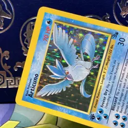 Articuno 2/62 Fossil 1st Edition Holo LP Vintage Pokemon Card WOTC 1999 Rare - Image 3