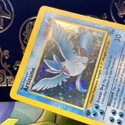 Articuno 2/62 Fossil 1st Edition Holo LP Vintage Pokemon Card WOTC 1999 Rare - Image 4
