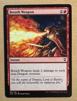 MTG Breath Weapon Card, Battle For Baldur’s Gate - Image 1
