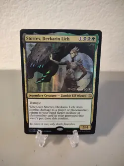 MTG Storrev, Devkarin Lich Foil Prerelease LP War Of The Spark - Image 1